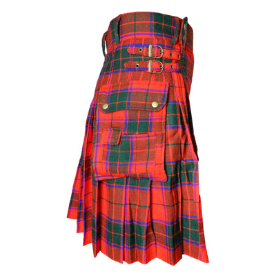 Scottish Rose Tartan Utility Kilts for Men 8 Yard 13oz Kilt Traditional Highland Tartan Scottish Men’s Kilt