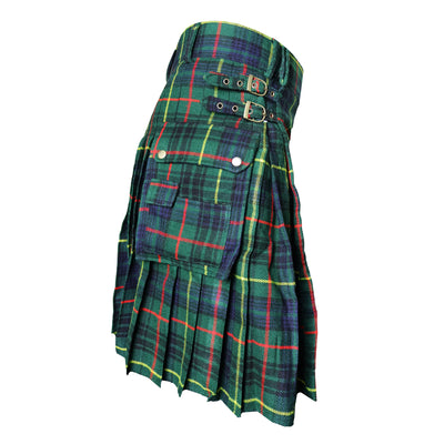 Hunting Stewart Tartan Utility Kilts for Men 8 Yard 13oz Kilt Traditional Highland Tartan Scottish Men’s Kilt