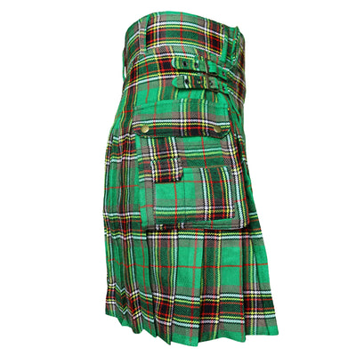 Tara Tartan Utility Kilts for Men 8 Yard 13oz Kilt Traditional Highland Tartan Scottish Men’s Kilt